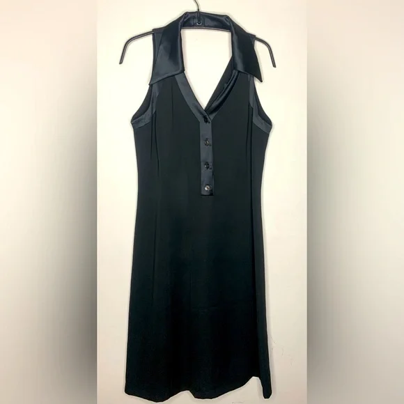 Harve Benard | Dresses | Vintage Harv Benard 9s Little Black Dress Collared  Vback Midi Length Size 6 | Poshmark